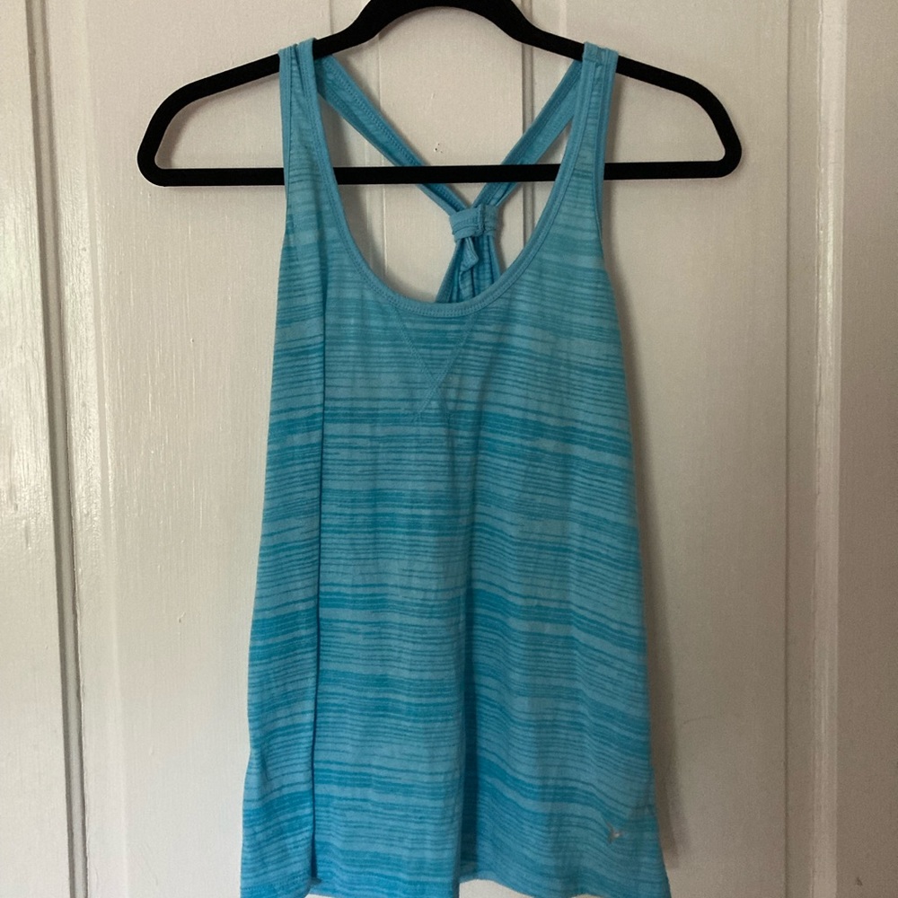 Blue exercise top